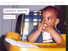 Tablet Screenshot of aaron-wolfe.com